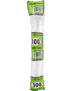 Clear Plastic Cups 100 Pack