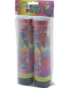 Party Poppers 20.5cm 2 Pack