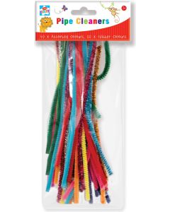 Kids Create Assorted Colour & Glitter Pipe Cleaners 50 Pack