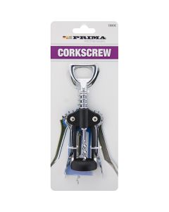 Prima Black Plated Chrome Corkscrew