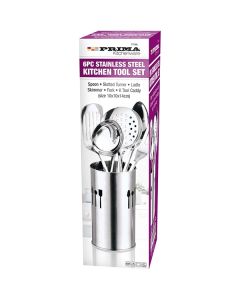 Prima Stainless Steel Kitchen Utensil Tool Set 6pc