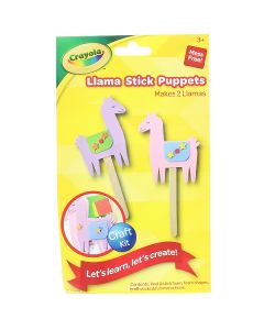 Crayola Llama Stick Puppets Craft Kit 2pc