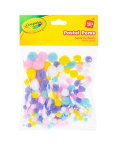 Crayola Assorted Pastel Poms 180pc