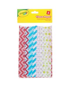 Crayola Assorted Patterned Tissue Sheets 8 Pack