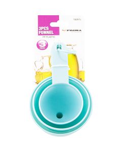 Prima Plastic Funnel Assorted Sizes 3 Pack