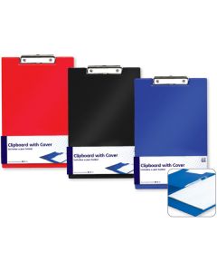 A4 Clipboard With Cover Assorted Colours