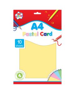 Kids Create A4 Pastel Card Assorted Colours 10 Sheets