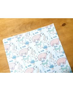 Animal Bear Rabbit print fabric