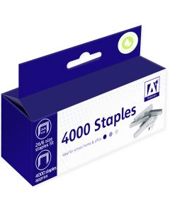 A* Stationery 26/6 Staples 4000 Pack