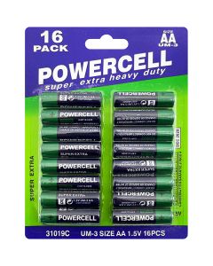 Powercell 1.5V AA Batteries 16 Pack