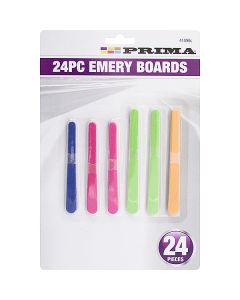 Prima Emery Boards Assorted 24pc