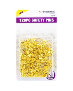 Prima Gold Safety Pins 120pc