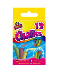 Artbox Assorted Colour Chalks 12 Pack