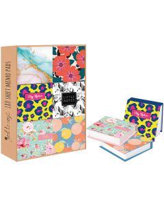 Just Stationery Illustrated 180 Sheet Memo Block Assorted
