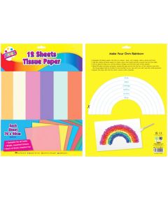 Artbox Assorted Colour Craft Tissue Paper 12 Sheets