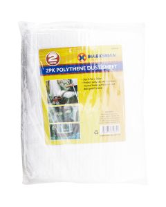 Marksman Polythene Dust Sheet 2.7m X 3.6m 2 Pack