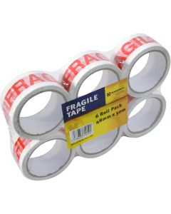 Marksman Fragile Printed Tape 48mm X 50m Shrink Wrapped