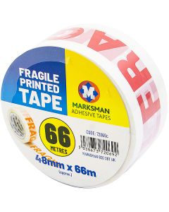 Marksman Fragile Printed Tape 48mm X 66M