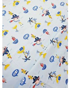 Ahoy Captain cotton print fabric 