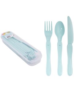 Bello Green Plastic Cutlery Set 12pc