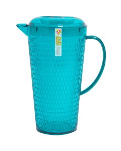 Bello Plastic Teal Honeycomb Pitcher 2l