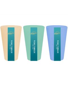 Bello Plastic Picnic Tumbler 14oz 4 Pack Assorted Colours