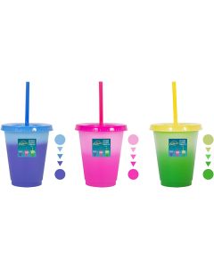 Bello Colour-Changing Tumbler 450ml Assorted Colours