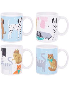 Mad About Mugs Straight Cat & Dog Mug 11oz