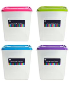 Tall Food Storage Box 4 Assorted Colours