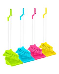 Upright Dustpan And Brush Assorted Colours