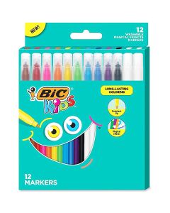 Bic Kids Assorted Magical Colouring Markers 12 Pack