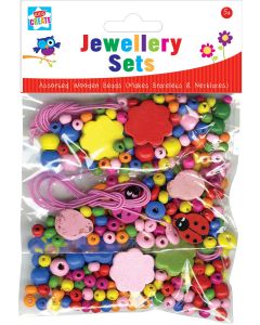 Kids Create Make Your Own Wooden Bead Jewellery Set