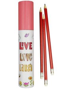 Woaf HB Rubber Pencils Tube 12 Pack