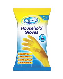 Duzzit Latex Household Gloves Large