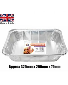 DID Deep Foil Roasting Trays 2 Pack 32cm X 26cm X 7cm