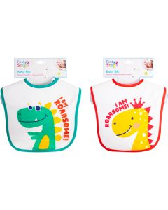 First Steps Dinosaur Baby Bib Assorted