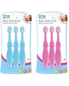 First Steps Baby Tooth Brush Set 3 Pack