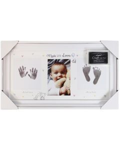 Hugs & Kisses Hand & Footprint Photo Frame