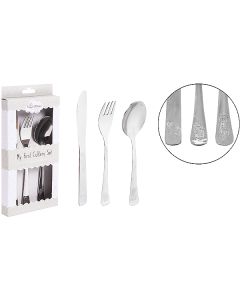 Hugs & Kisses Stainless Steel Kids Cutlery Set