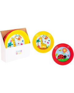 First Steps Kids PP Animal Lunch Plate 19.5cm Assorted Cdu