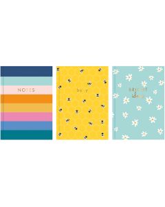 Just Stationery A4 Brights Hardback Notebook Assorted