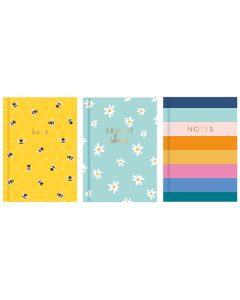 Just Stationery A5 Brights Hardback Notebook Assorted