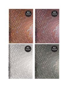 Just Stationery A5 Holographic Hardback Notebook Assorted Colours