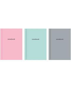 Just Stationery A5 Pastel Hardback Ruled Notebook Assorted Colours