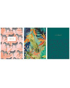 Just Stationery A5 Wild Hardback Notebook Assorted