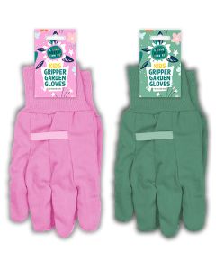 Rowan Little Green Fingers Kids Garden Gripper Gloves Assorted Colours