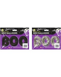 Halloween Boo Balloons Assorted Colours 34cm