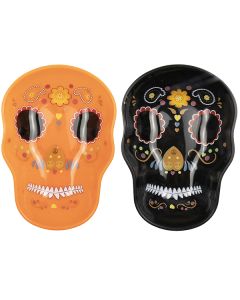 Halloween Sugar Skull Plate Assorted Colours