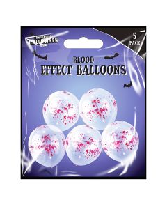 Halloween Blood Effect Balloons 12" 5 Pack