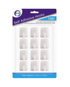 DID Self-Adhesive Hooks 12pc